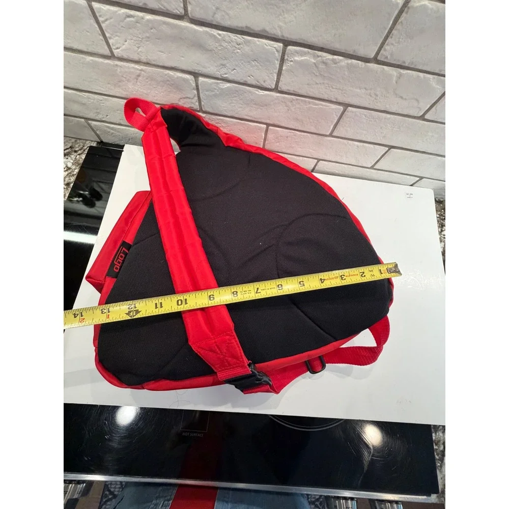 Logo Arkansas Razorbacks Sling Backpack Mens Womens Red Nylon Crossbody Bag NCAA